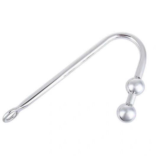 Anal Hooks Balls Two Steel 4417 Stainless Hook Anal Pleasurable 0922
